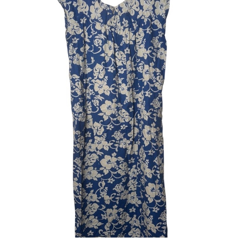 Floral Blue and White Dress